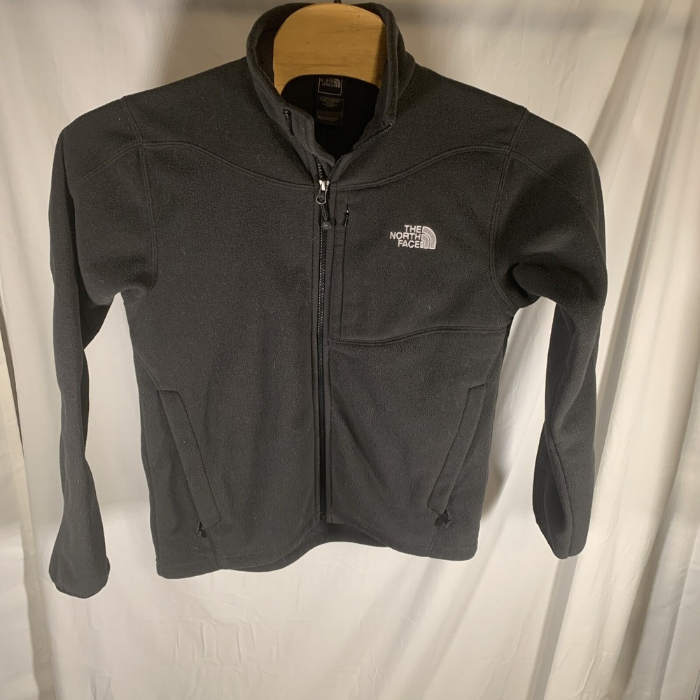 MENS THE NORTH FACE Black FULL ZIP FLEECE Lightweight JACKET SIZE M Zip Pockets